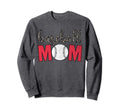 Baseball Mom Leopard Baseball Mom Sweatshirt - Unique Graphic Men Women - T-Shirt, Sweatshirt, Hoodie