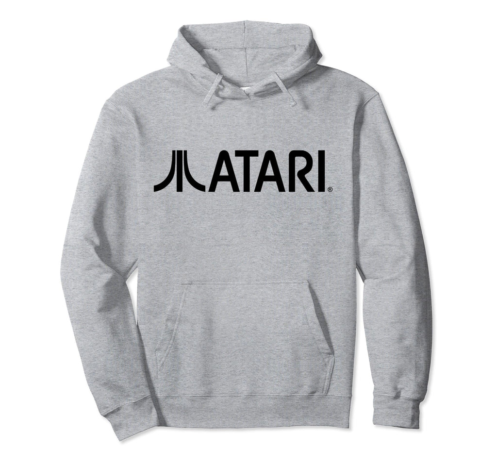 Atari Gaming Logo Black Arcade Fun Hoodie - Custom Art Print Unisex - T-Shirt, Sweatshirt, Hoodie