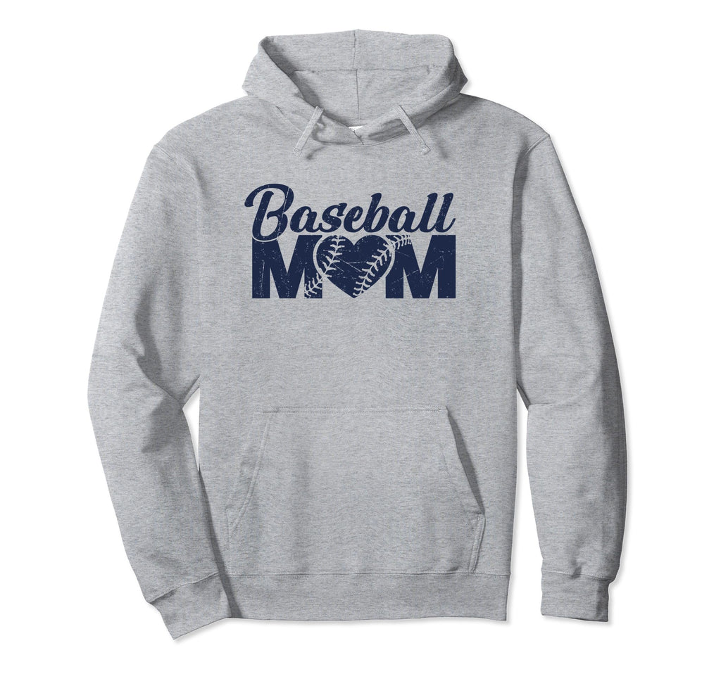 Baseball Mom Funny Heart Present Hoodie - Aesthetic Graphic Men Women - T-Shirt, Sweatshirt, Hoodie