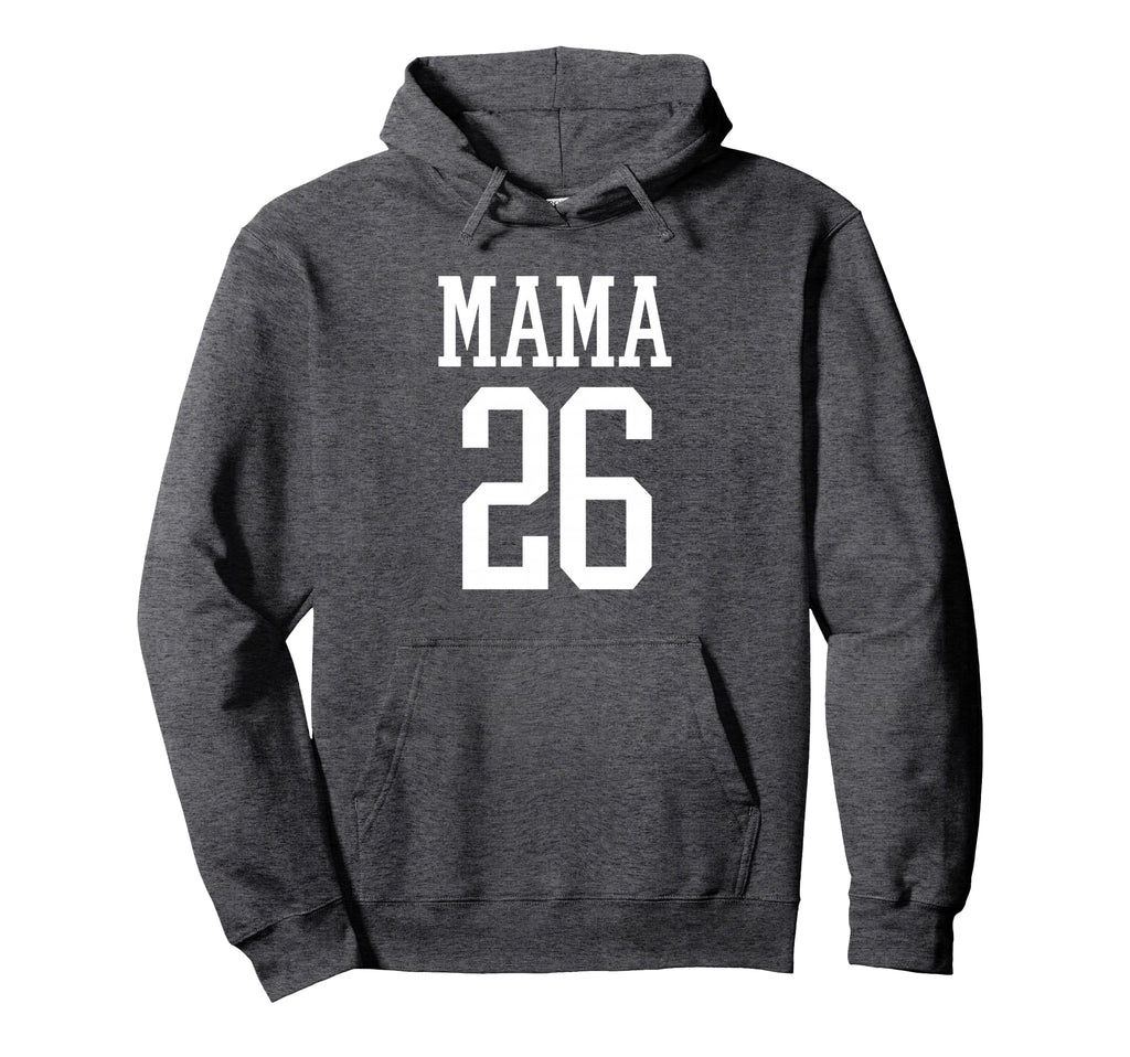 Number 26 Mama Biggest Fan Spirit Wear Hoodie - Trendy Graphic for Adults - T-Shirt, Sweatshirt, Hoodie