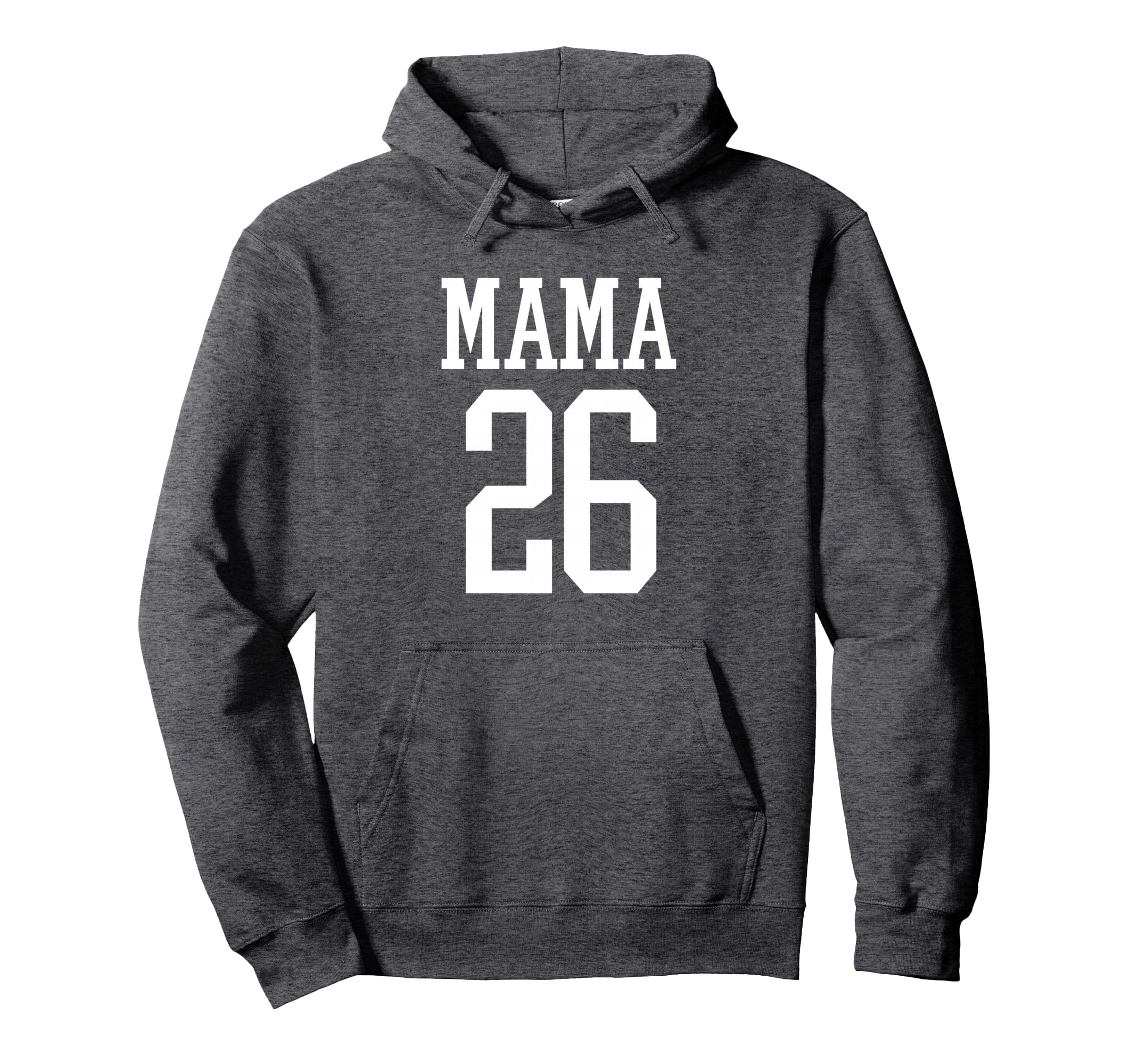 Number 26 Mama Biggest Fan Spirit Wear Hoodie - Trendy Graphic for Adults - T-Shirt, Sweatshirt, Hoodie