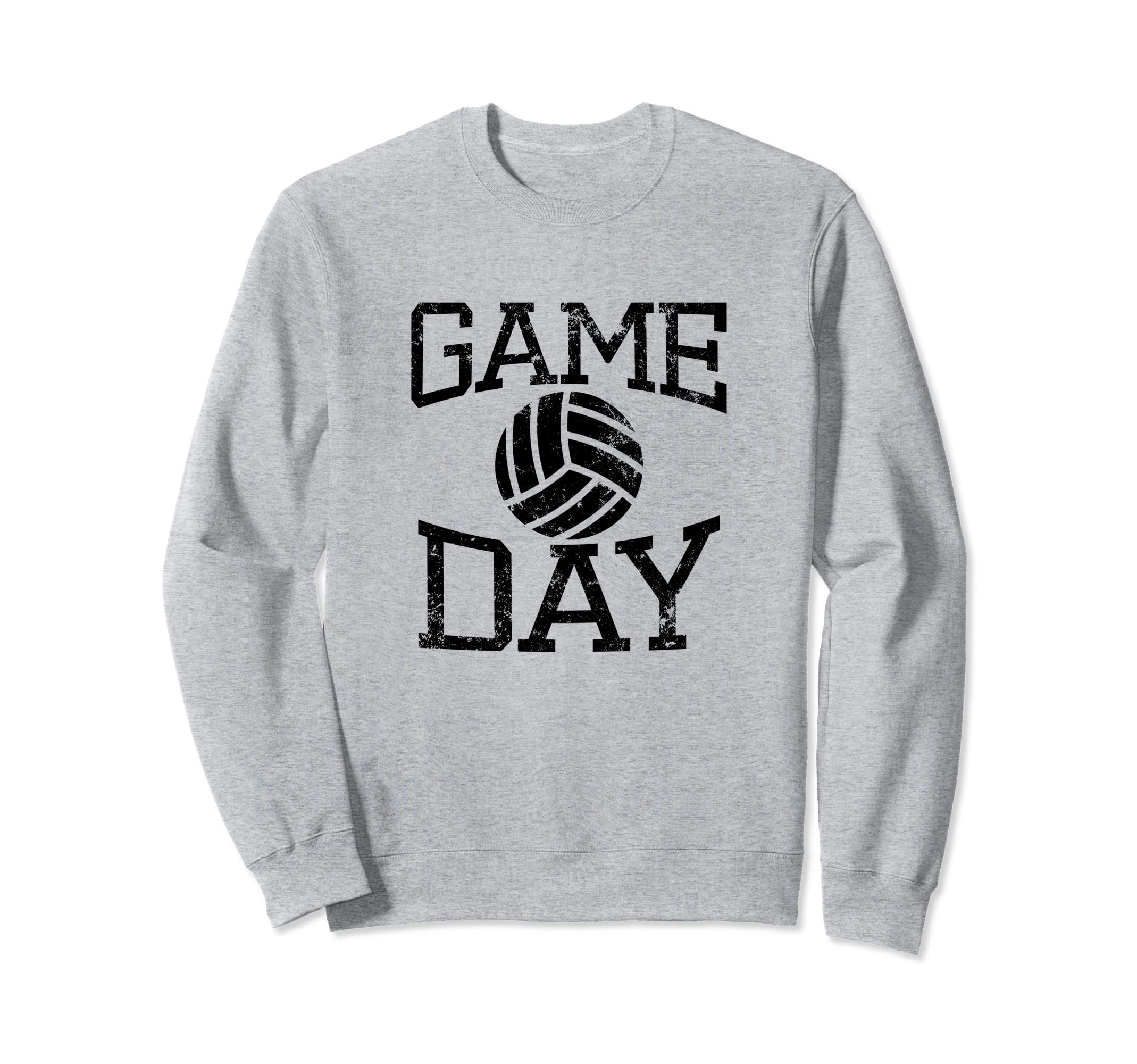 Volleyball Game Day Sweatshirt - Aesthetic Graphic Men Women - T-Shirt, Sweatshirt, Hoodie