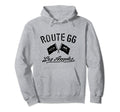 Route 66 Motorcycle Flags Los Angeles Hoodie - Streetwear Style Men Women - T-Shirt, Sweatshirt, Hoodie