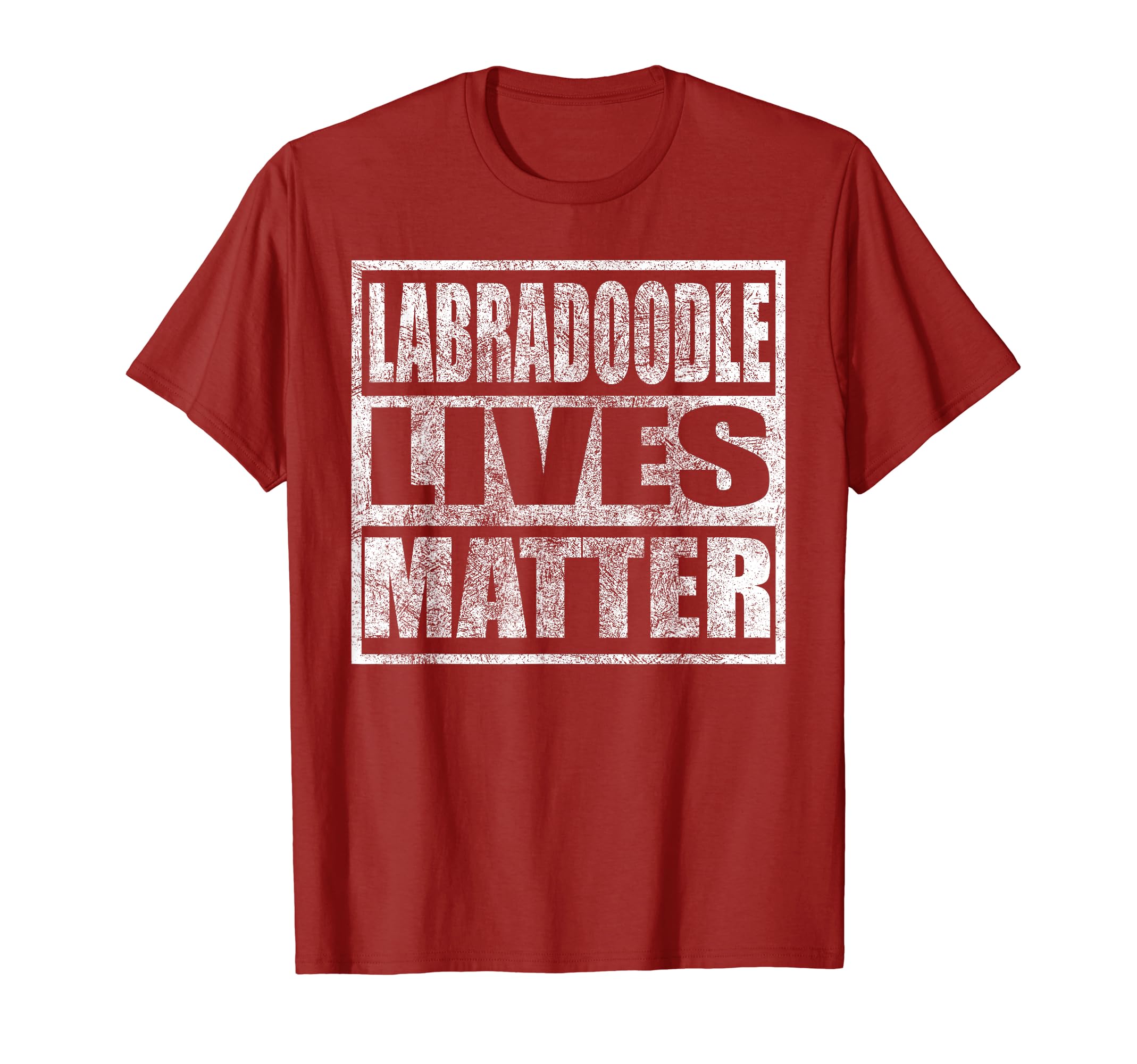 Labradoodle Lives Matter Distressed T-Shirt - Graphic Print for Adults - T-Shirt, Sweatshirt, Hoodie