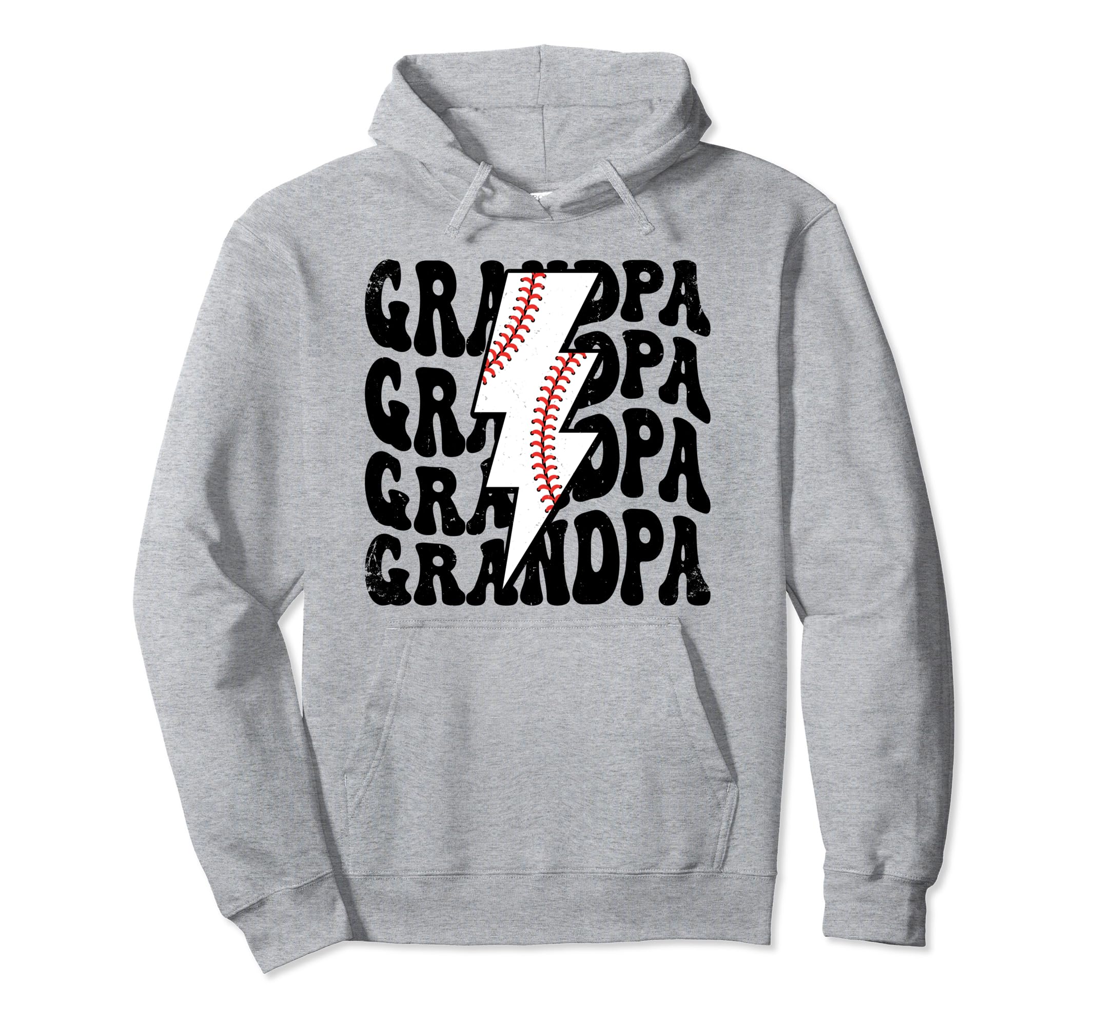 Lightning Groovy Proud Baseball Grandpa Hoodie - Aesthetic Graphic Unisex - T-Shirt, Sweatshirt, Hoodie