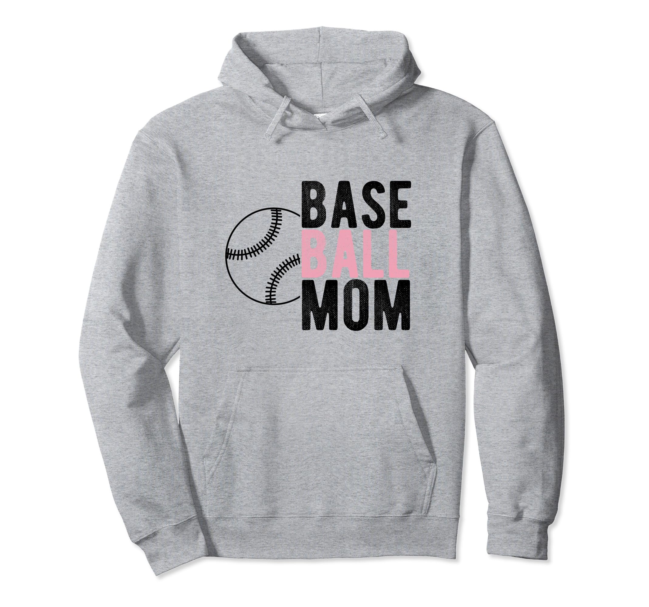 Baseball Mom Sport Athlete Family Hoodie - Fun Novelty Design for Adults - T-Shirt, Sweatshirt, Hoodie