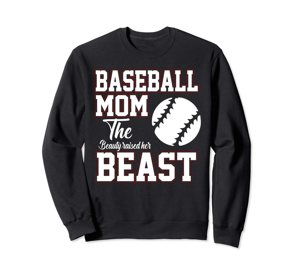 Baseball Lover Beauty Raised Her Sweatshirt - Trendy Graphic for Adults - T-Shirt, Sweatshirt, Hoodie