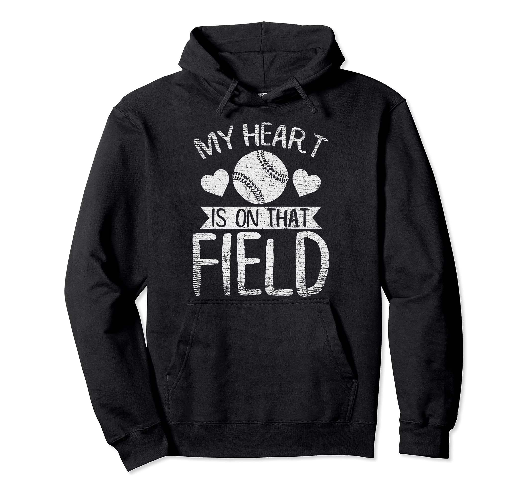 My Heart Is That Field Baseball Player Hoodie - Streetwear Style Men Women - T-Shirt, Sweatshirt, Hoodie