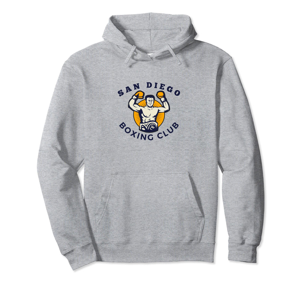 San Diego Boxing Club Distressed Boxer Hoodie - Custom Art Print for Adults - T-Shirt, Sweatshirt, Hoodie