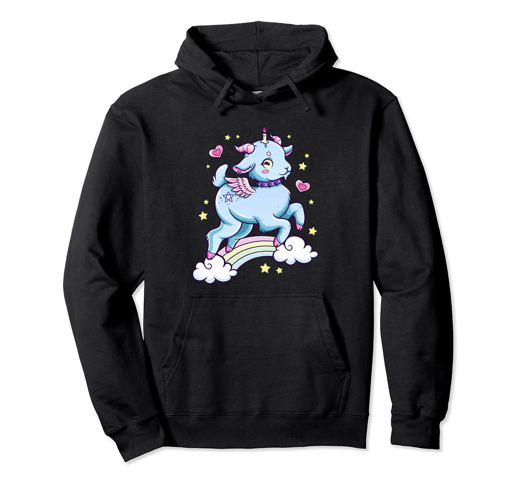 Kawaii Pastel Goth Creepy Baphomet Hoodie - Trendy Graphic for Adults - T-Shirt, Sweatshirt, Hoodie
