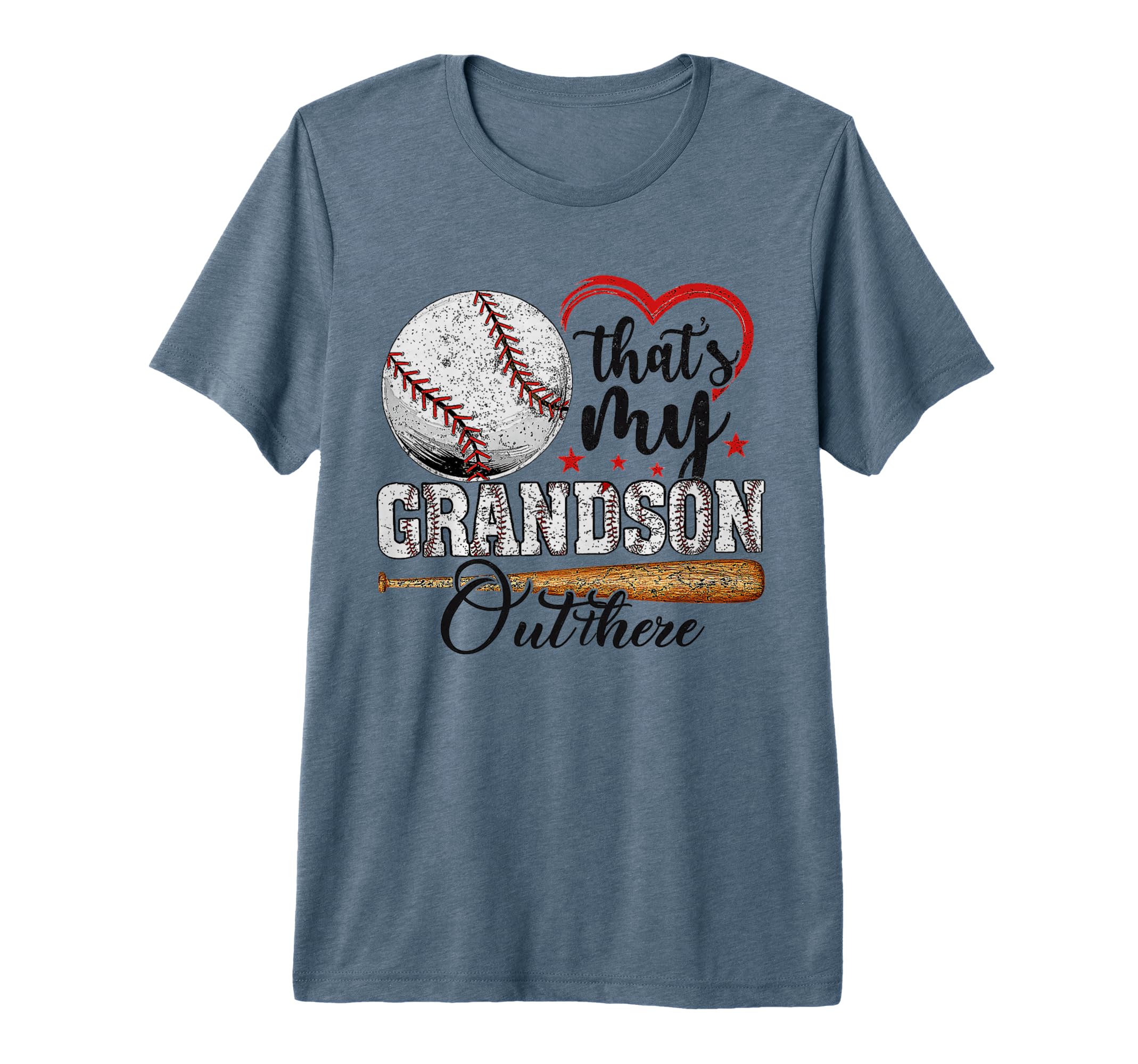 Thats My Grandson Out There Baseball T-Shirt - Novelty Apparel for Adults - T-Shirt, Sweatshirt, Hoodie