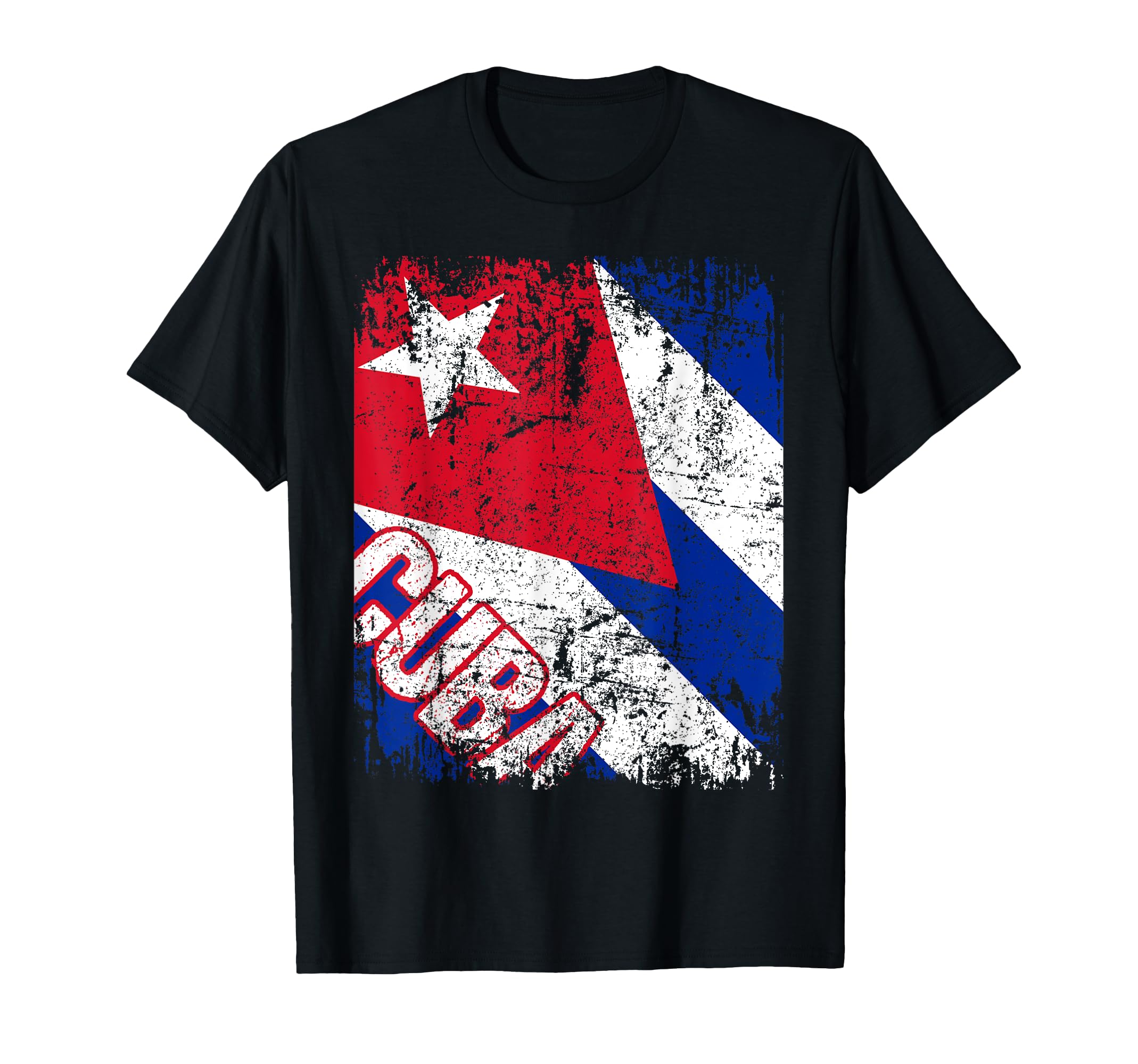 Cuba Flag Distressed Cuba T-Shirt - Unique Graphic for Adults - T-Shirt, Sweatshirt, Hoodie