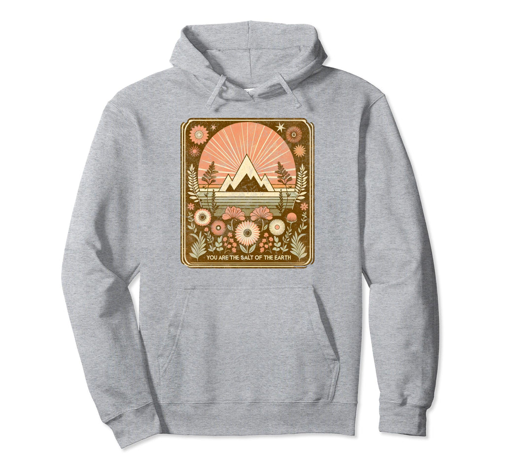 Christian Boho Salt Earth Bible Verse Hoodie - Novelty Apparel for Adults - T-Shirt, Sweatshirt, Hoodie