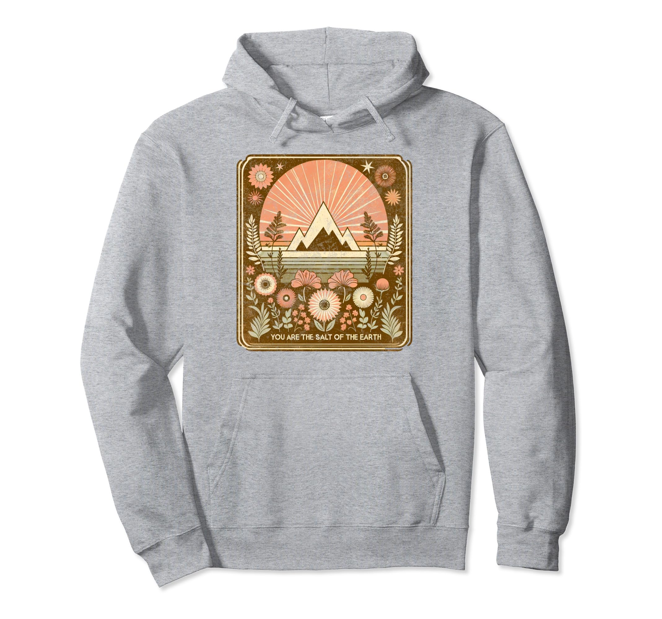 Christian Boho Salt Earth Bible Verse Hoodie - Novelty Apparel for Adults - T-Shirt, Sweatshirt, Hoodie