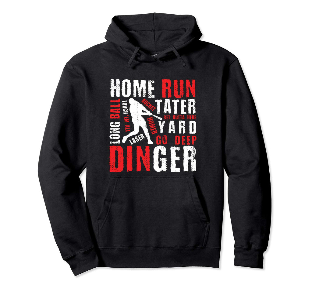 Homerun Hitter Funny Baseball Hoodie - Graphic Print Unisex - T-Shirt, Sweatshirt, Hoodie