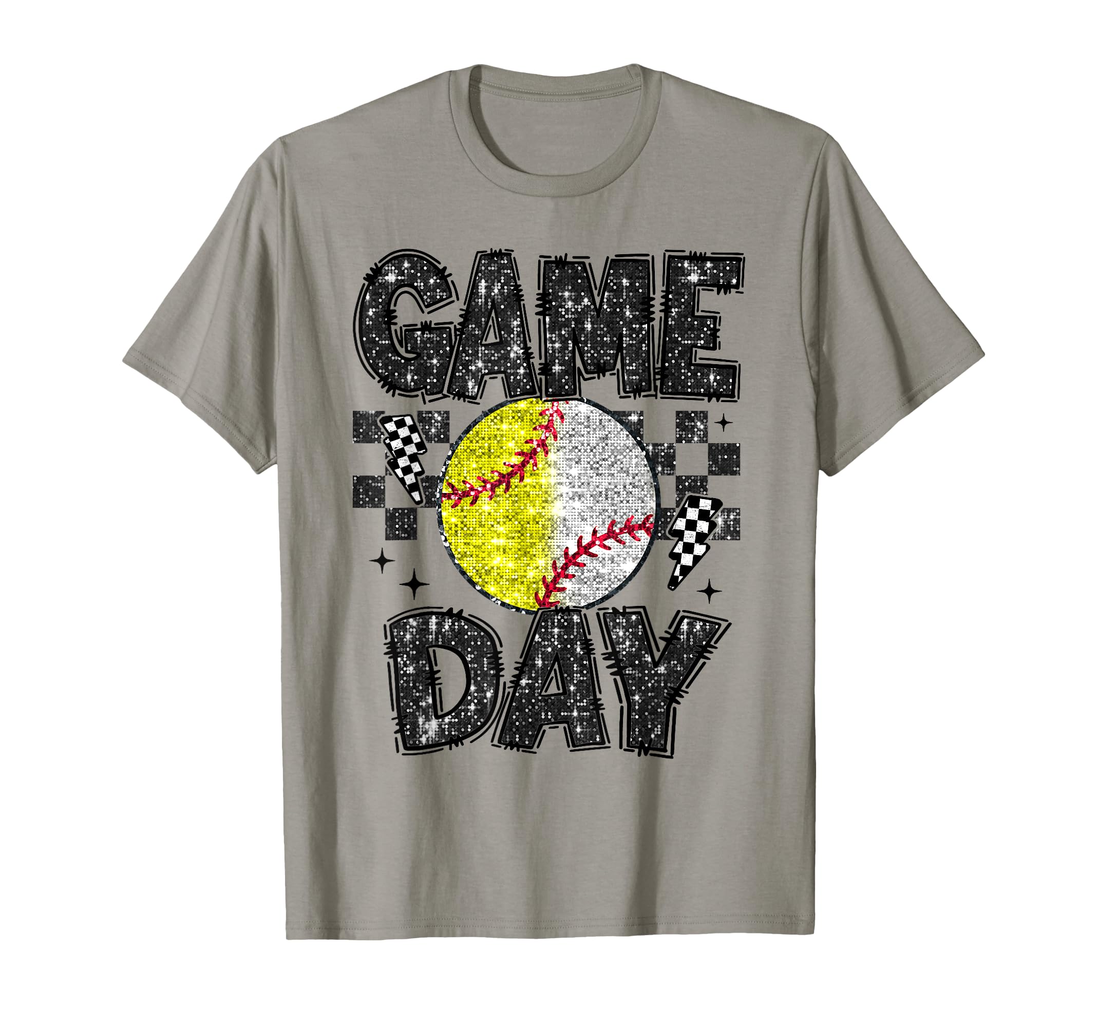 Softball Game Day Baseball Game Day T-Shirt - Fun Novelty Design Men Women - T-Shirt, Sweatshirt, Hoodie