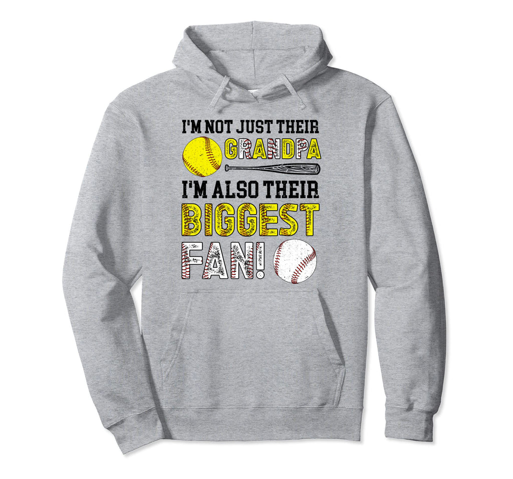 Their Biggest Fan Baseball Softball Hoodie - Fun Novelty Design Men Women - T-Shirt, Sweatshirt, Hoodie