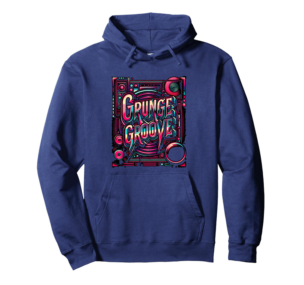 Grunge Groove 90S Alternative Rock Music Hoodie - Custom Art Print Unisex - T-Shirt, Sweatshirt, Hoodie