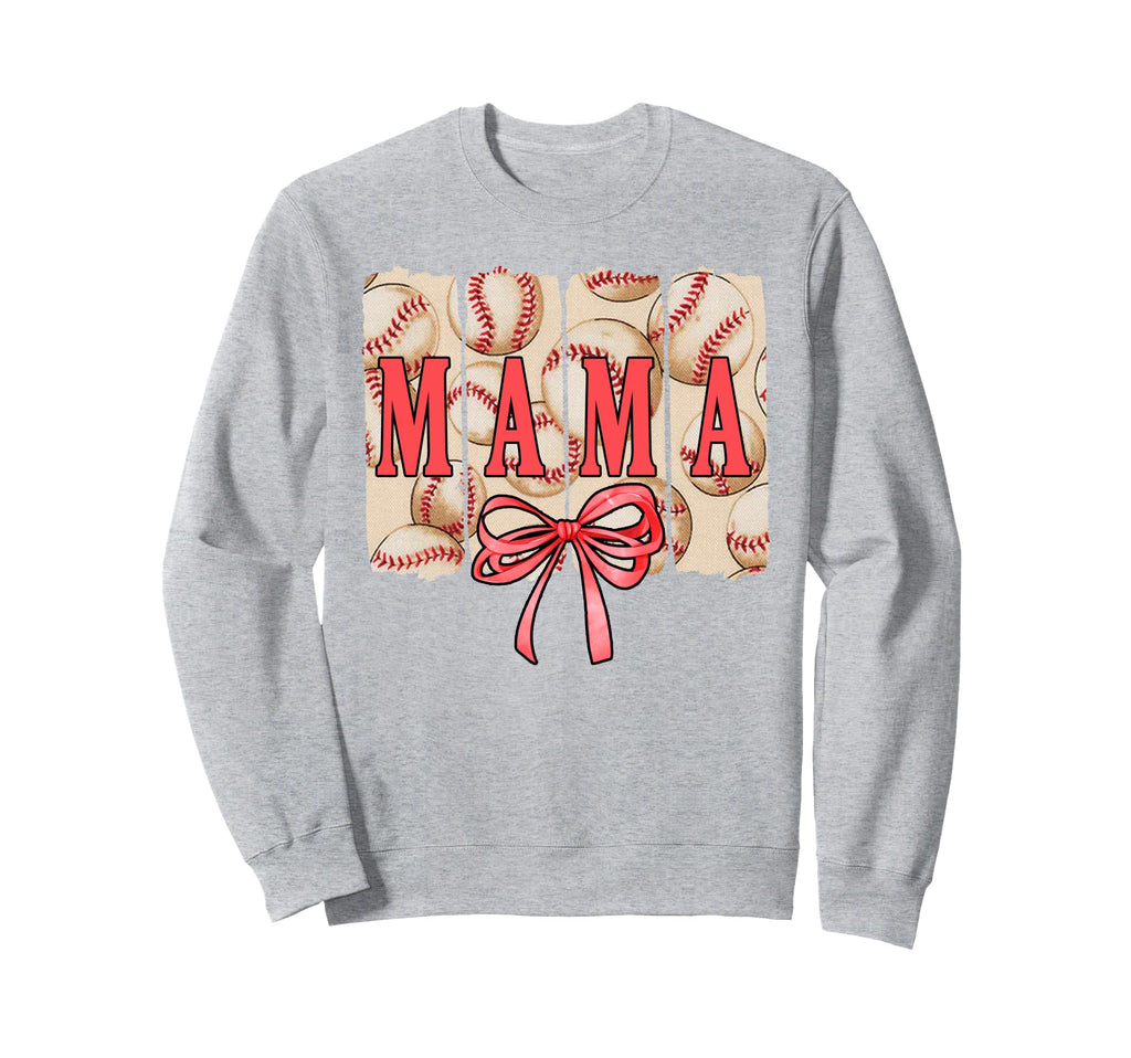 Baseball Mama Loud Proud Baseball Sweatshirt - Aesthetic Graphic Unisex - T-Shirt, Sweatshirt, Hoodie