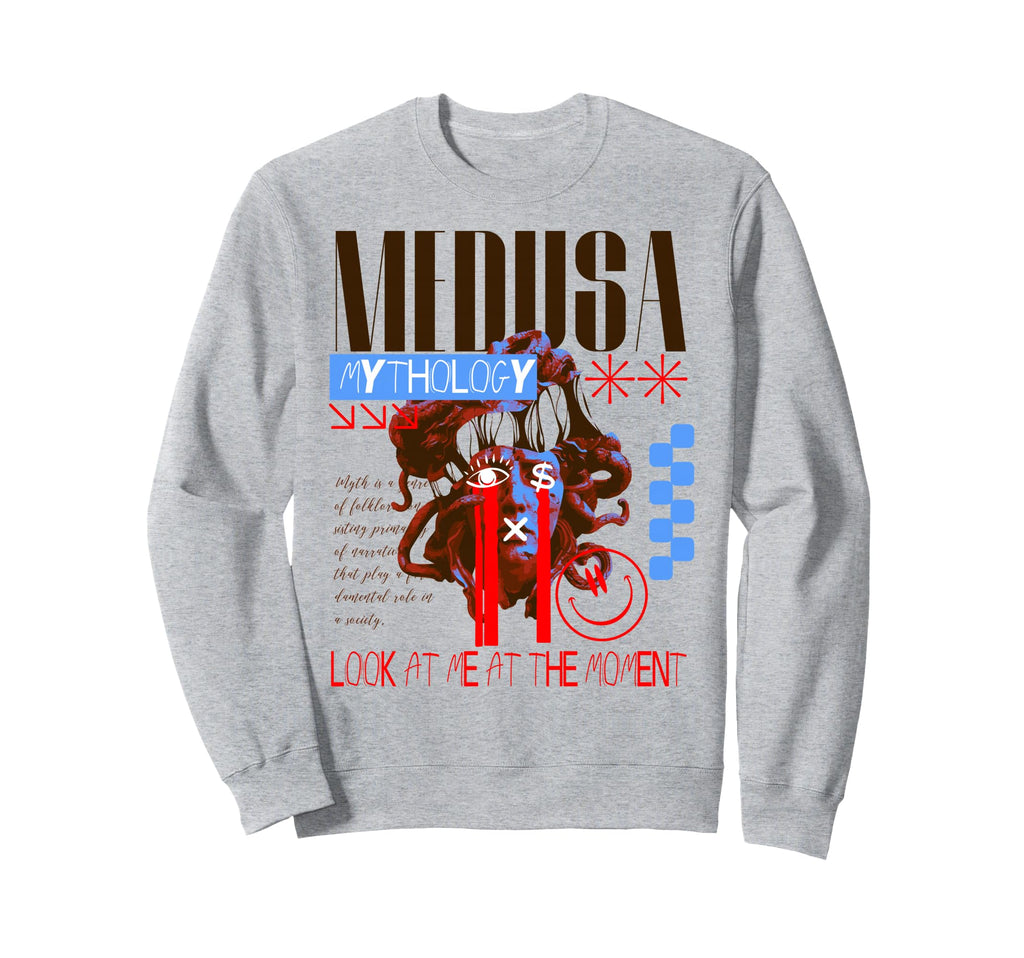 Y2K Medusa Bold Urban Graffiti Sweatshirt - Casual Everyday Wear Men Women - T-Shirt, Sweatshirt, Hoodie