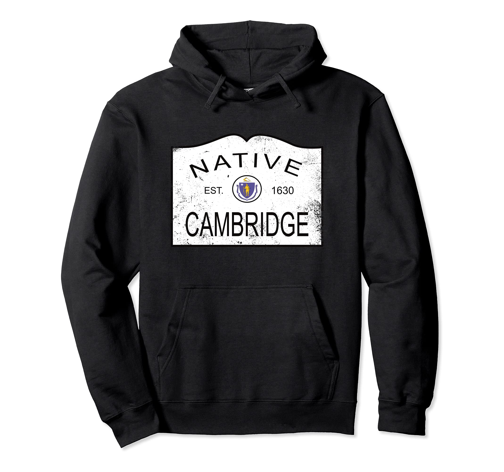Native Cambridge Massachusetts Ma 1630 Hoodie - Trendy Graphic Men Women - T-Shirt, Sweatshirt, Hoodie