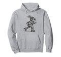 Roller Skating Bunny Rabbit Sporty Hoodie - Fun Novelty Design Unisex - T-Shirt, Sweatshirt, Hoodie