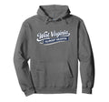 West Virginia Script Almost Heaven Hoodie - Novelty Apparel for Adults - T-Shirt, Sweatshirt, Hoodie