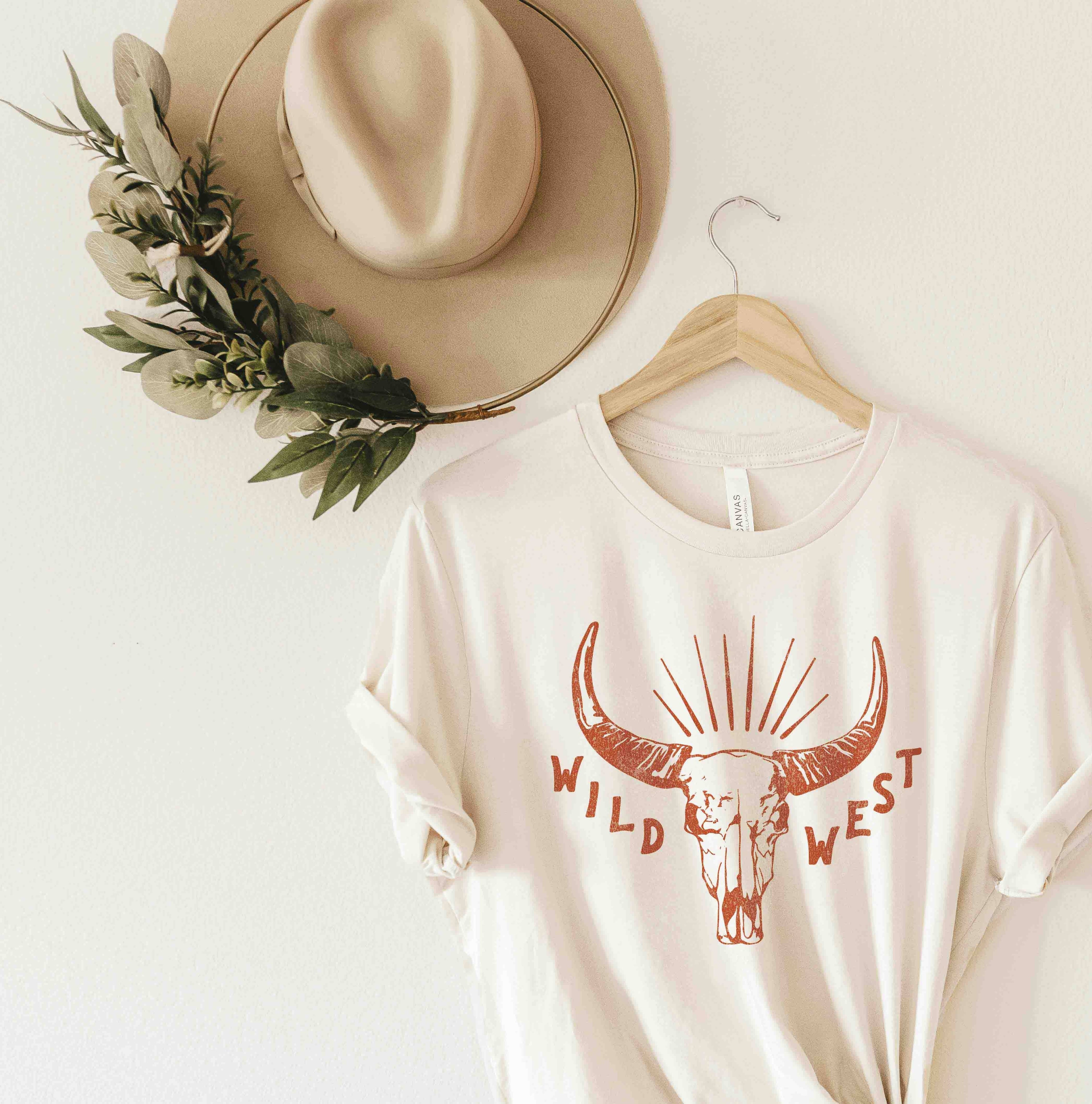Wild West Graphic Airlume Combed Cotton - Adult & Kids T-Shirts, Sweatshirts & Hoodies apparel design preview 1