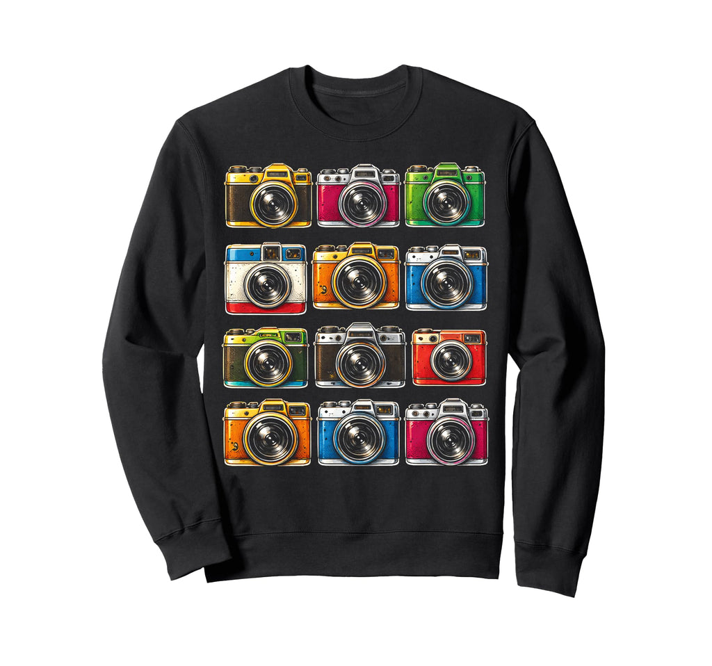 Cameras Photographer Collection Sweatshirt - Trendy Graphic Unisex - T-Shirt, Sweatshirt, Hoodie