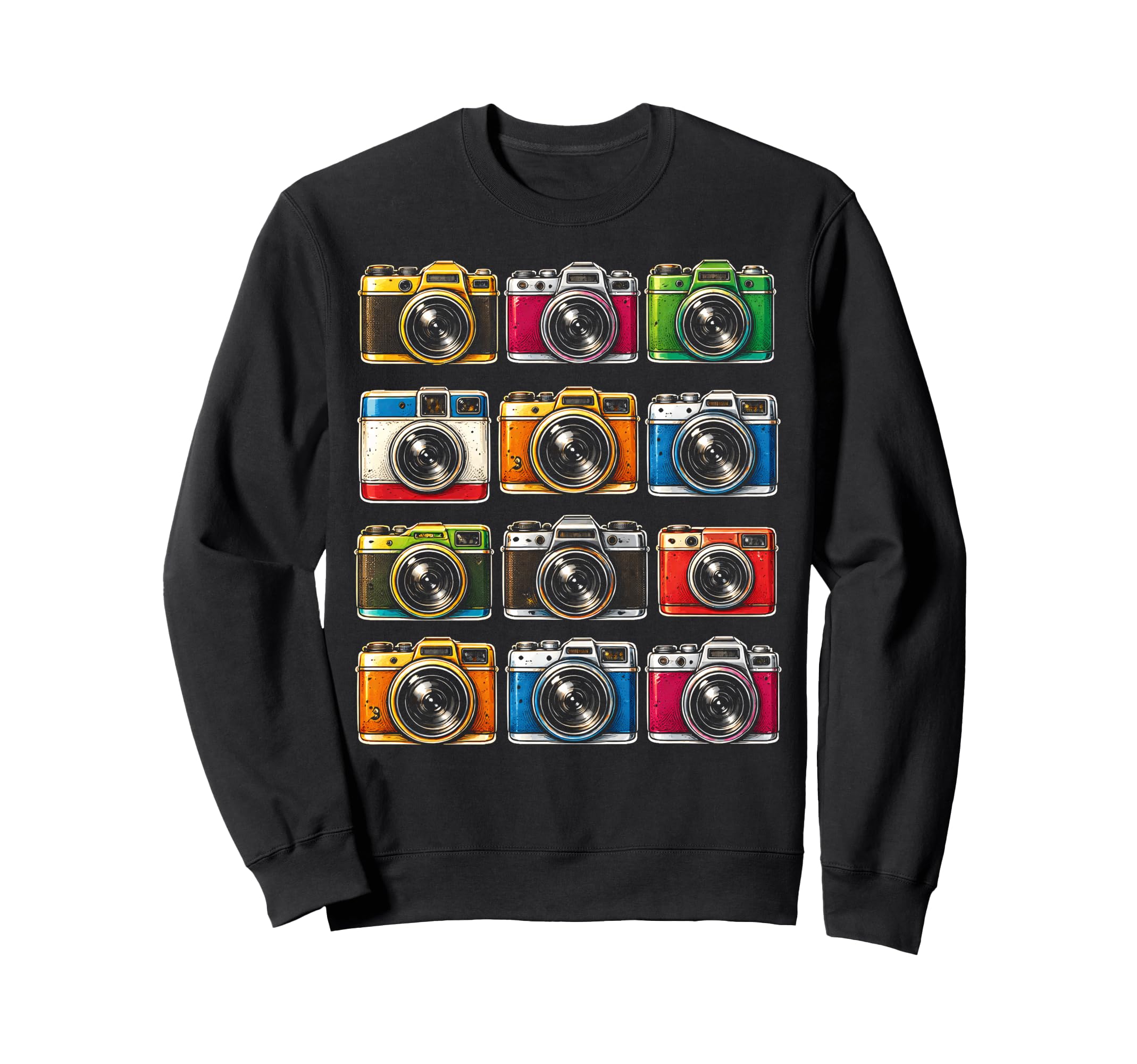 Cameras Photographer Collection Sweatshirt - Trendy Graphic Unisex - T-Shirt, Sweatshirt, Hoodie