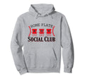 Home Plate Social Club Softball Hoodie - Minimalist Print for Adults - T-Shirt, Sweatshirt, Hoodie