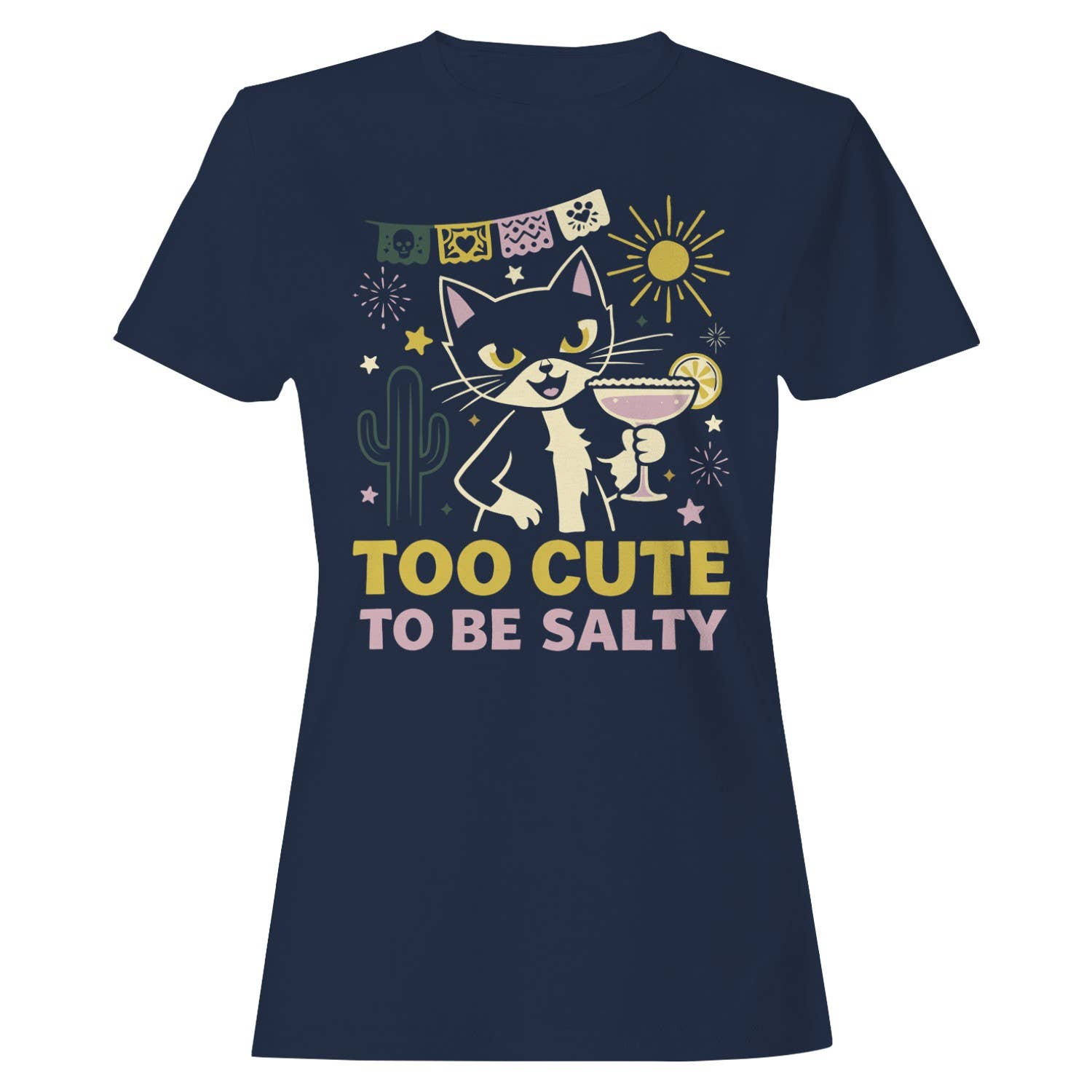Margarita Too Cute To Be Salty Women's - Adult & Kids T-Shirts, Sweatshirts & Hoodies apparel design preview 1