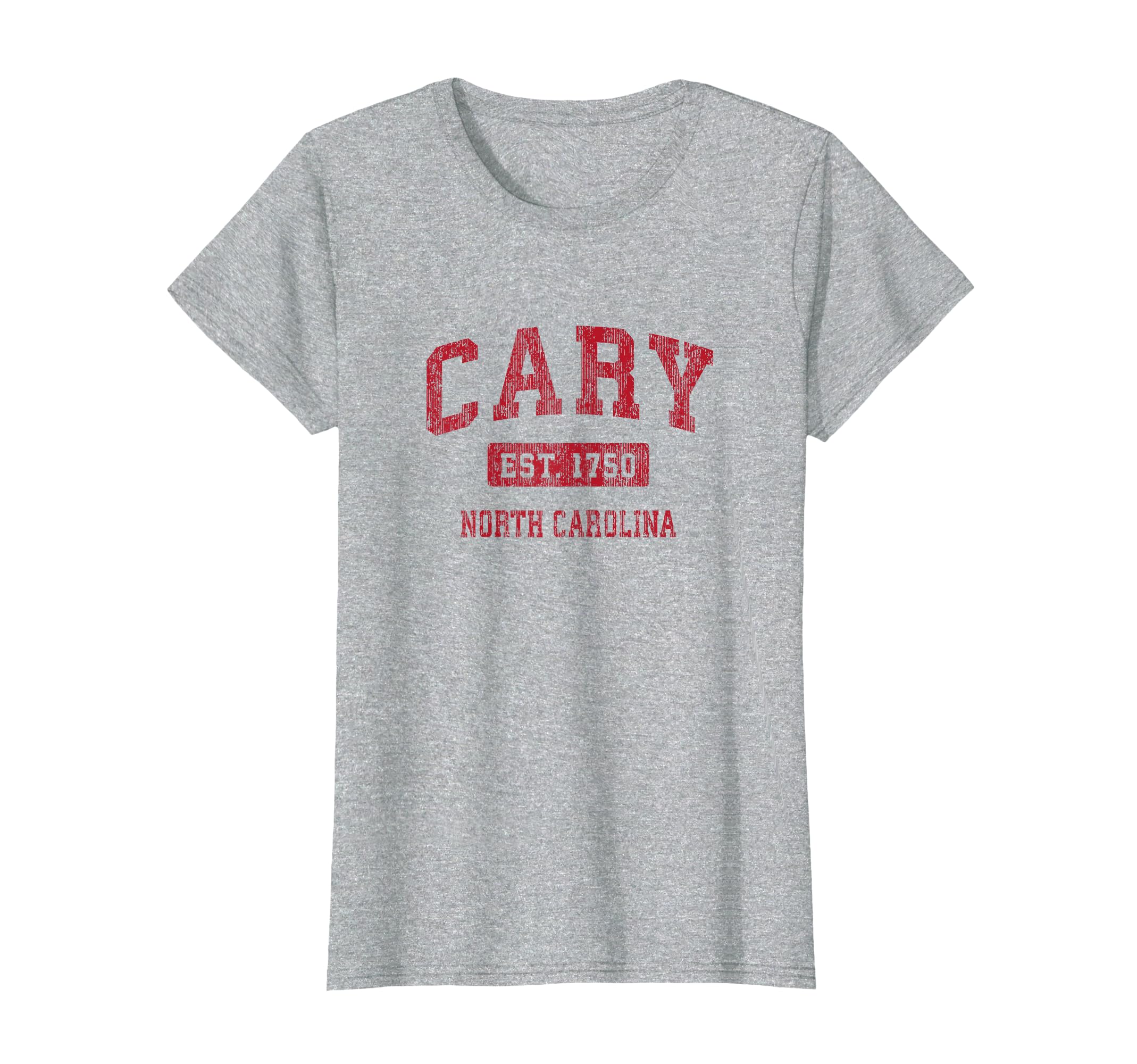 Cary North Carolina Nc Sports Red T-Shirt - Fun Novelty Design Unisex - T-Shirt, Sweatshirt, Hoodie