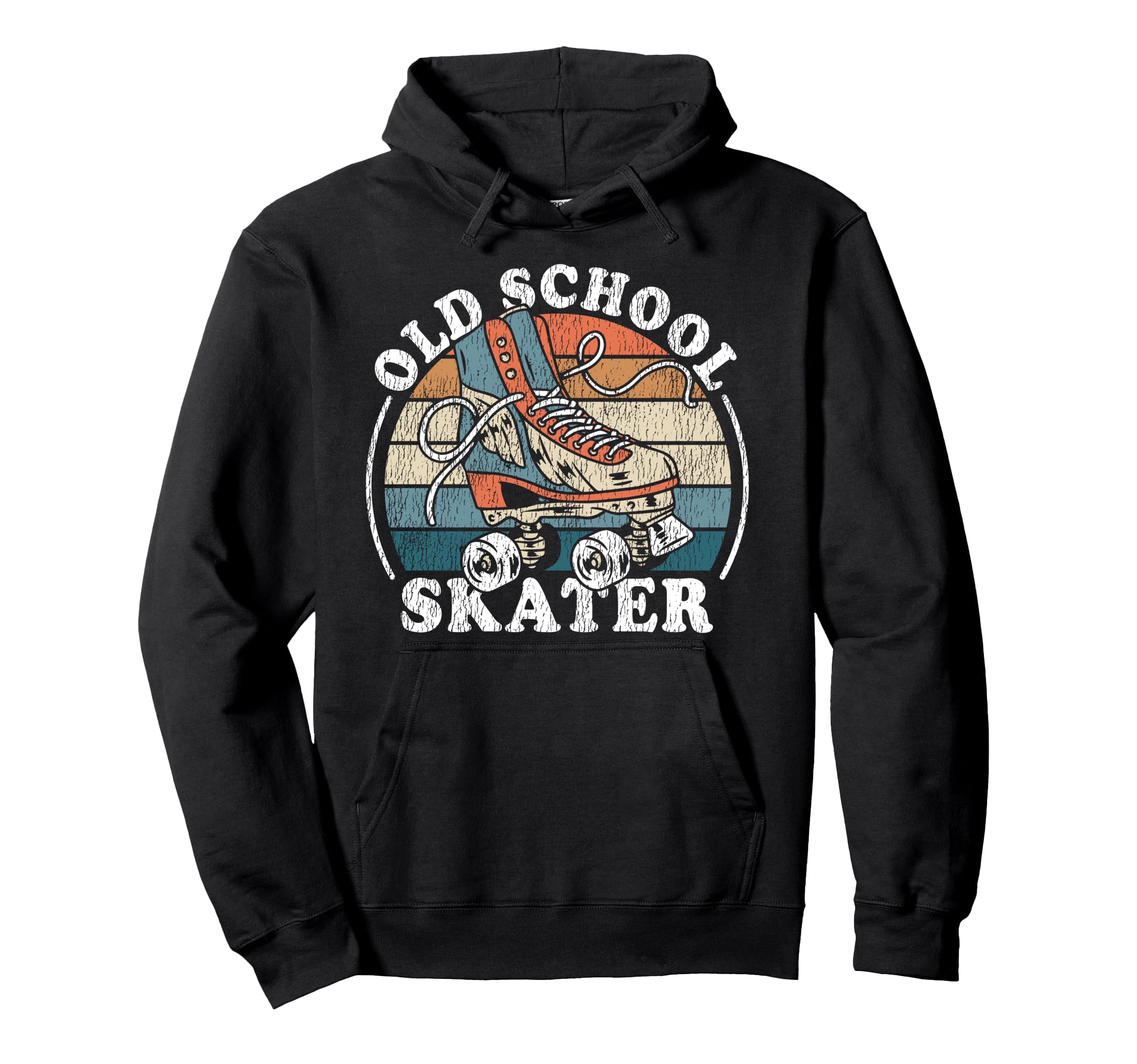Roller Skating Skate 1970S Old Hoodie - Minimalist Print Men Women - T-Shirt, Sweatshirt, Hoodie