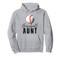 Baseball Aunt Family Matching Aunt Hoodie - Casual Everyday Wear Unisex - T-Shirt, Sweatshirt, Hoodie
