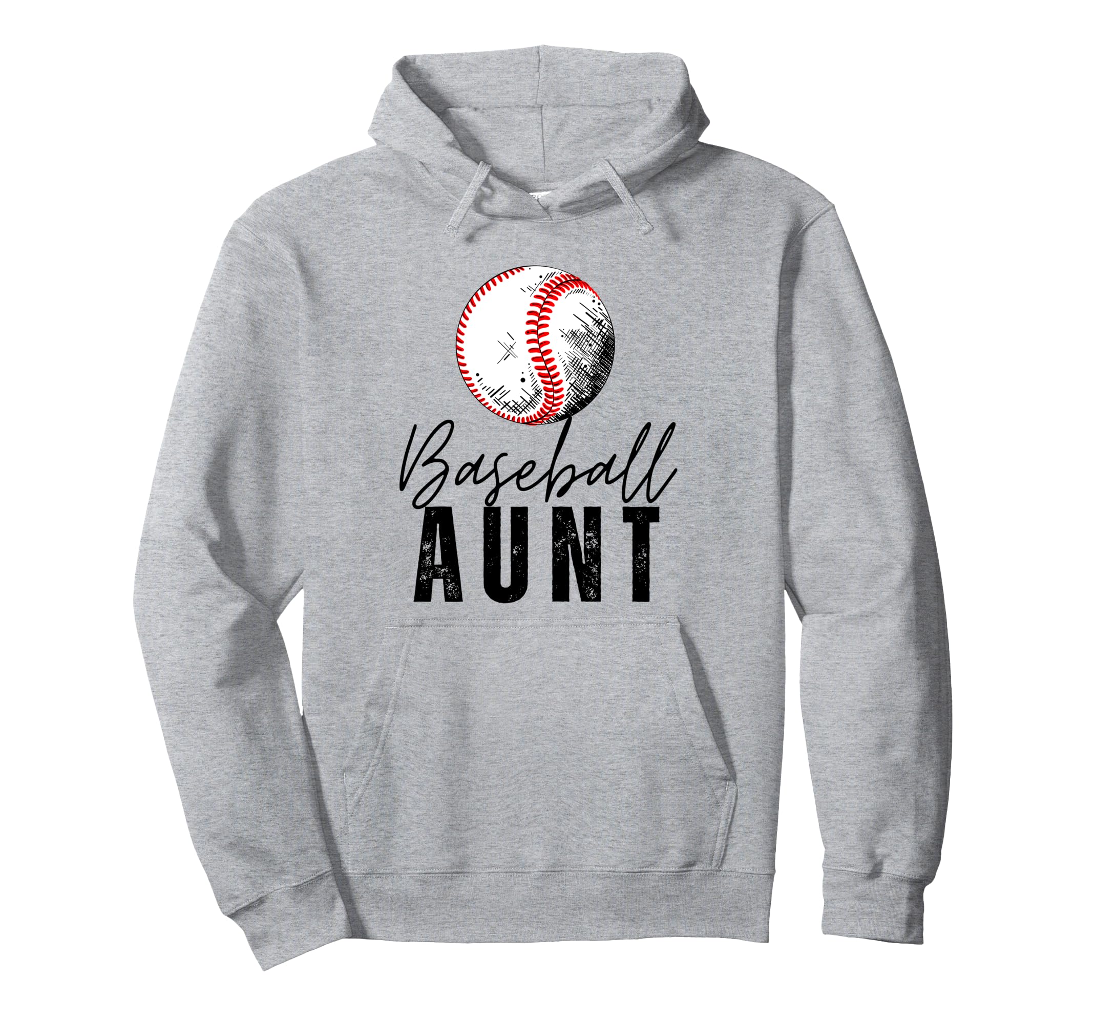 Baseball Aunt Family Matching Aunt Hoodie - Casual Everyday Wear Unisex - T-Shirt, Sweatshirt, Hoodie