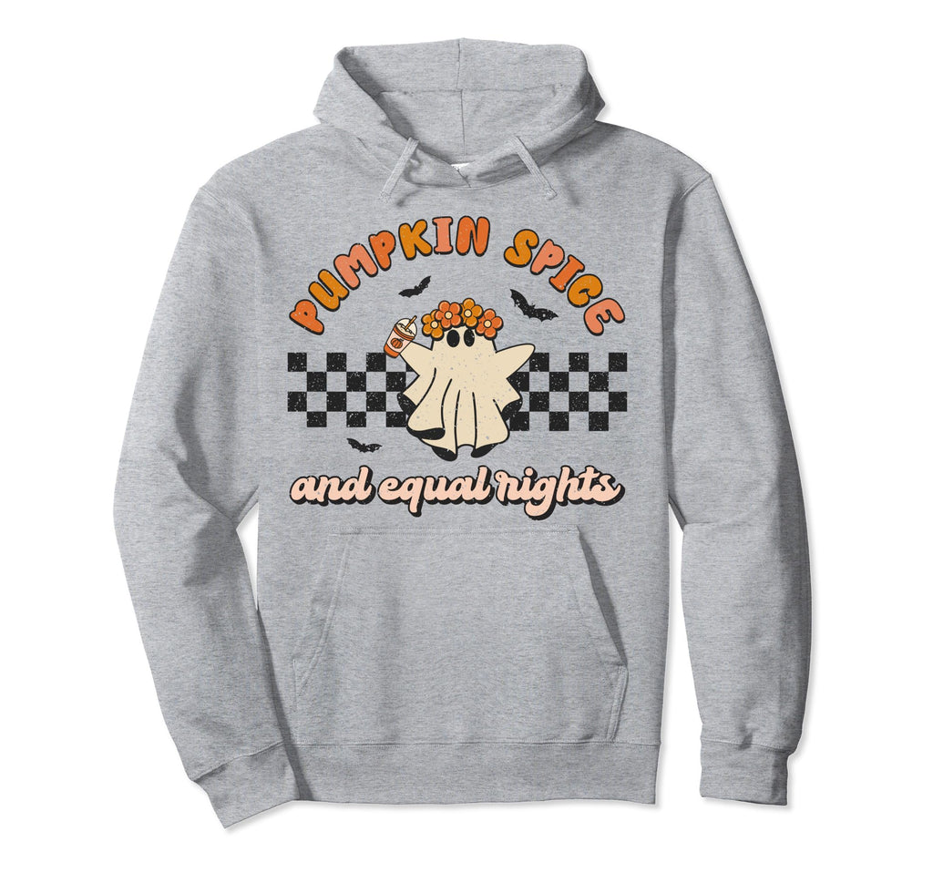 Pumpkin Spice Equal Rights Groovy Fall Hoodie - Minimalist Print Unisex - T-Shirt, Sweatshirt, Hoodie
