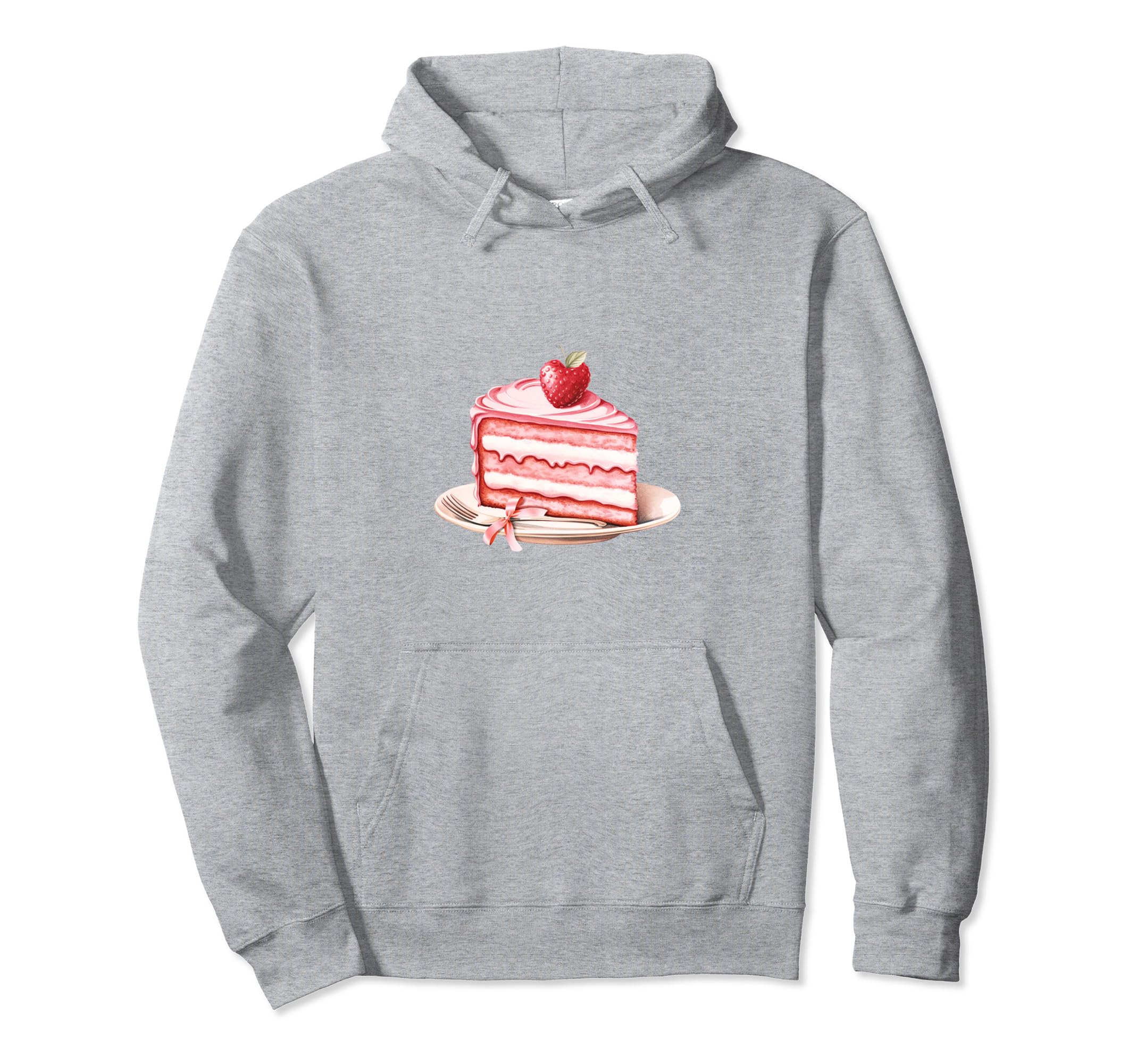 Coquette Strawberry Cake Girlcore Hoodie - Fun Novelty Design Men Women - T-Shirt, Sweatshirt, Hoodie