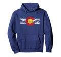 Distressed Colorado Flag Hoodie - Custom Art Print for Adults - T-Shirt, Sweatshirt, Hoodie