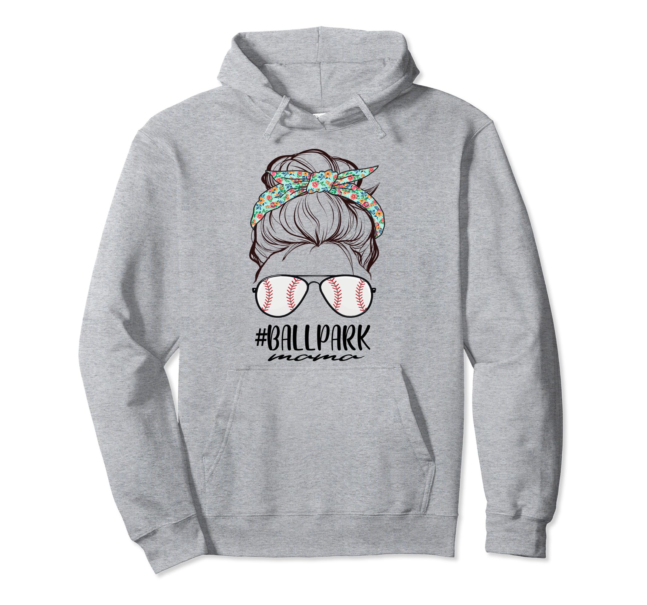 Ball Park Mama Baseball Softball Hoodie - Custom Art Print for Adults - T-Shirt, Sweatshirt, Hoodie