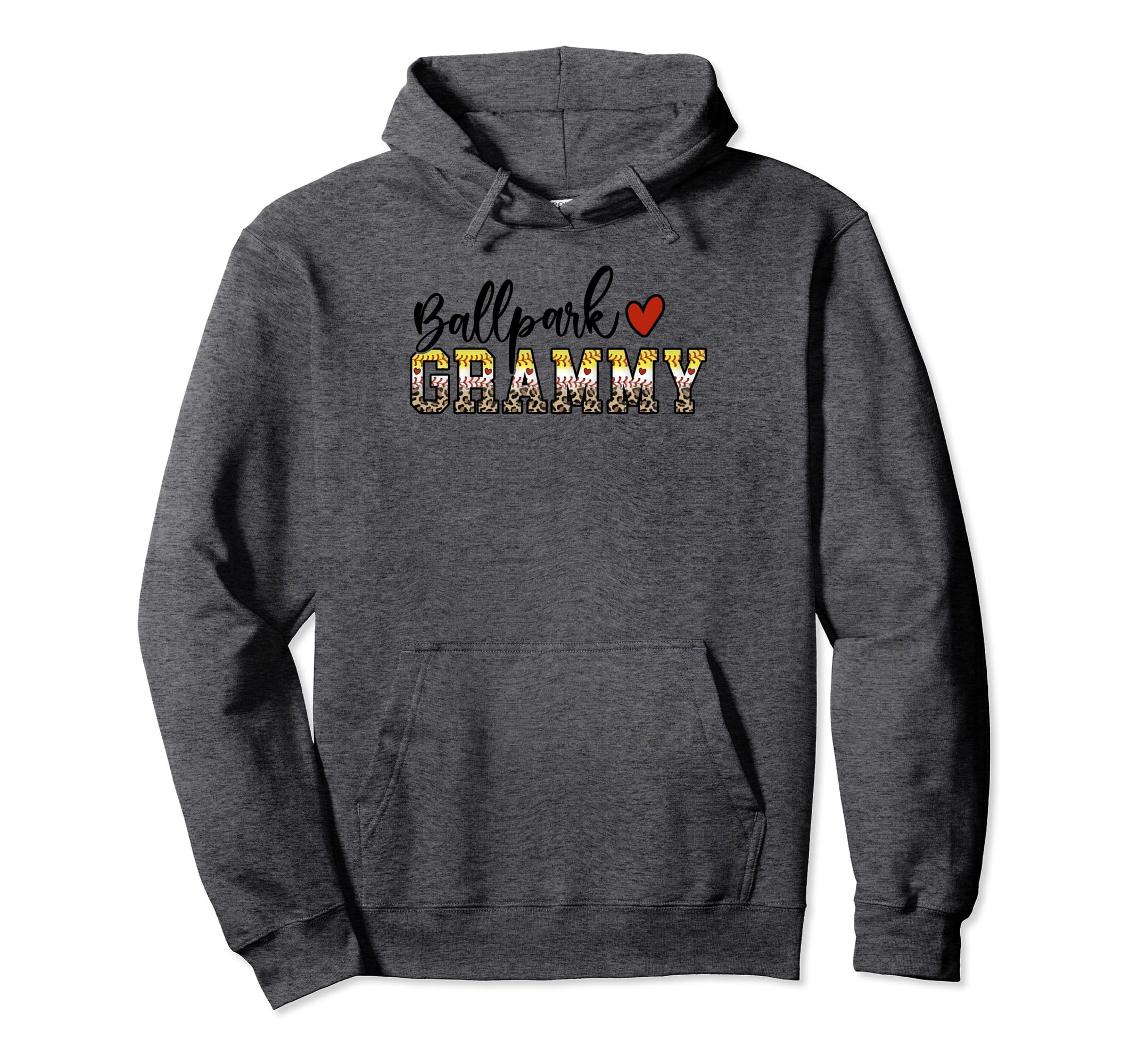 Ballpark Grammy Baseball Softball Mom Hoodie - Graphic Print Unisex - T-Shirt, Sweatshirt, Hoodie