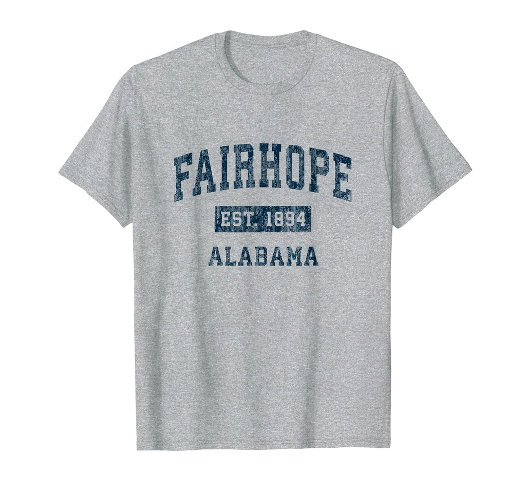Fairhope Alabama Al Sports Navy T-Shirt - Trendy Graphic for Adults - T-Shirt, Sweatshirt, Hoodie