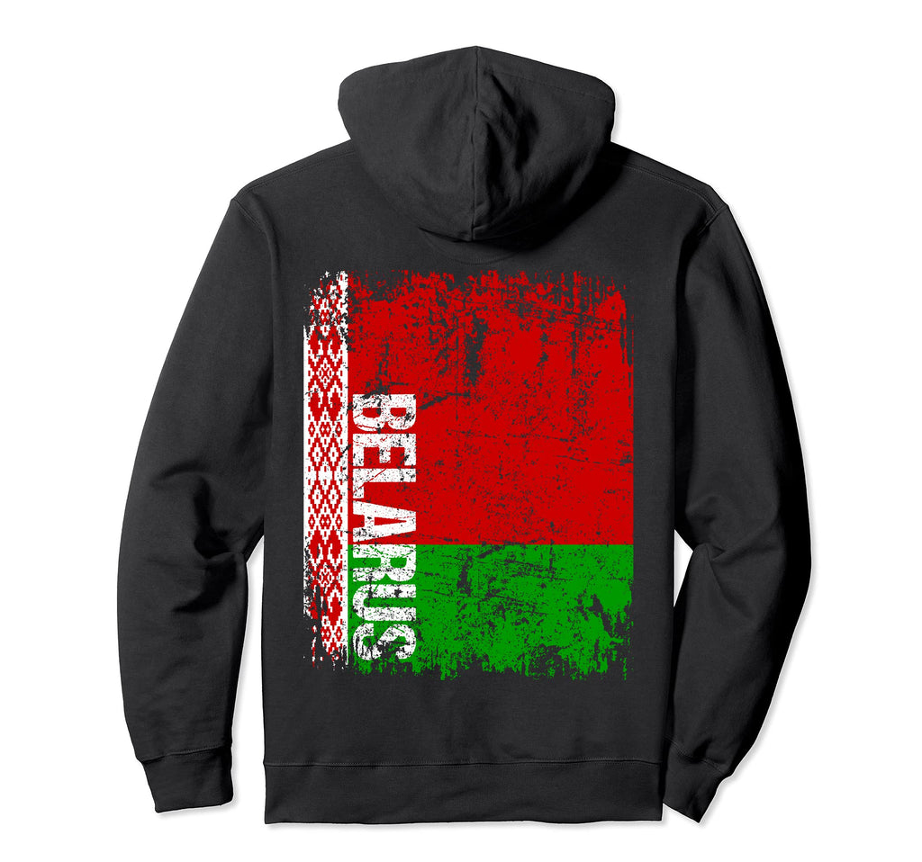 Belarus Flag Distressed Belarus Hoodie - Minimalist Print Unisex - T-Shirt, Sweatshirt, Hoodie