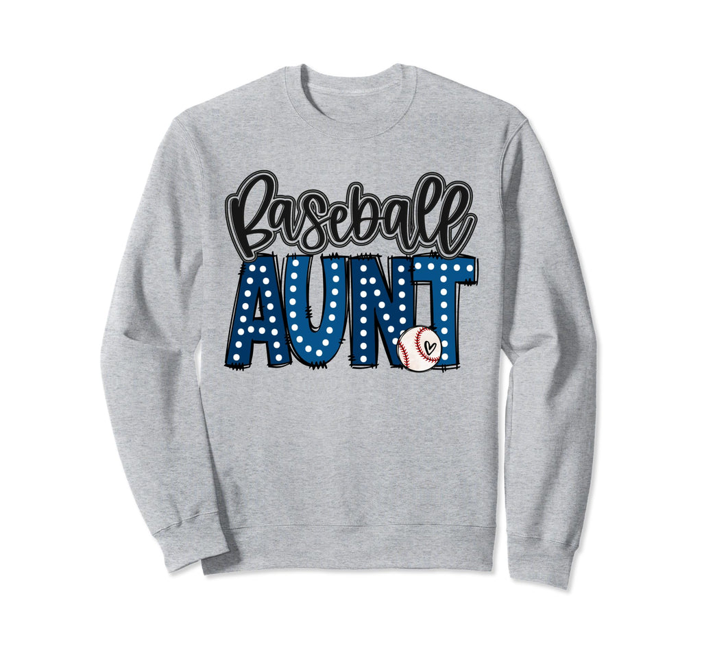 Baseball Aunt Proud Baseball Sweatshirt - Aesthetic Graphic for Adults - T-Shirt, Sweatshirt, Hoodie