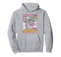 Happy Cat Eating Sushi Vaporwave Hoodie - Casual Everyday Wear for Adults - T-Shirt, Sweatshirt, Hoodie