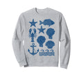 90S Fisherman Aesthetic Fish Beachy Sweatshirt - Trendy Graphic Unisex - T-Shirt, Sweatshirt, Hoodie