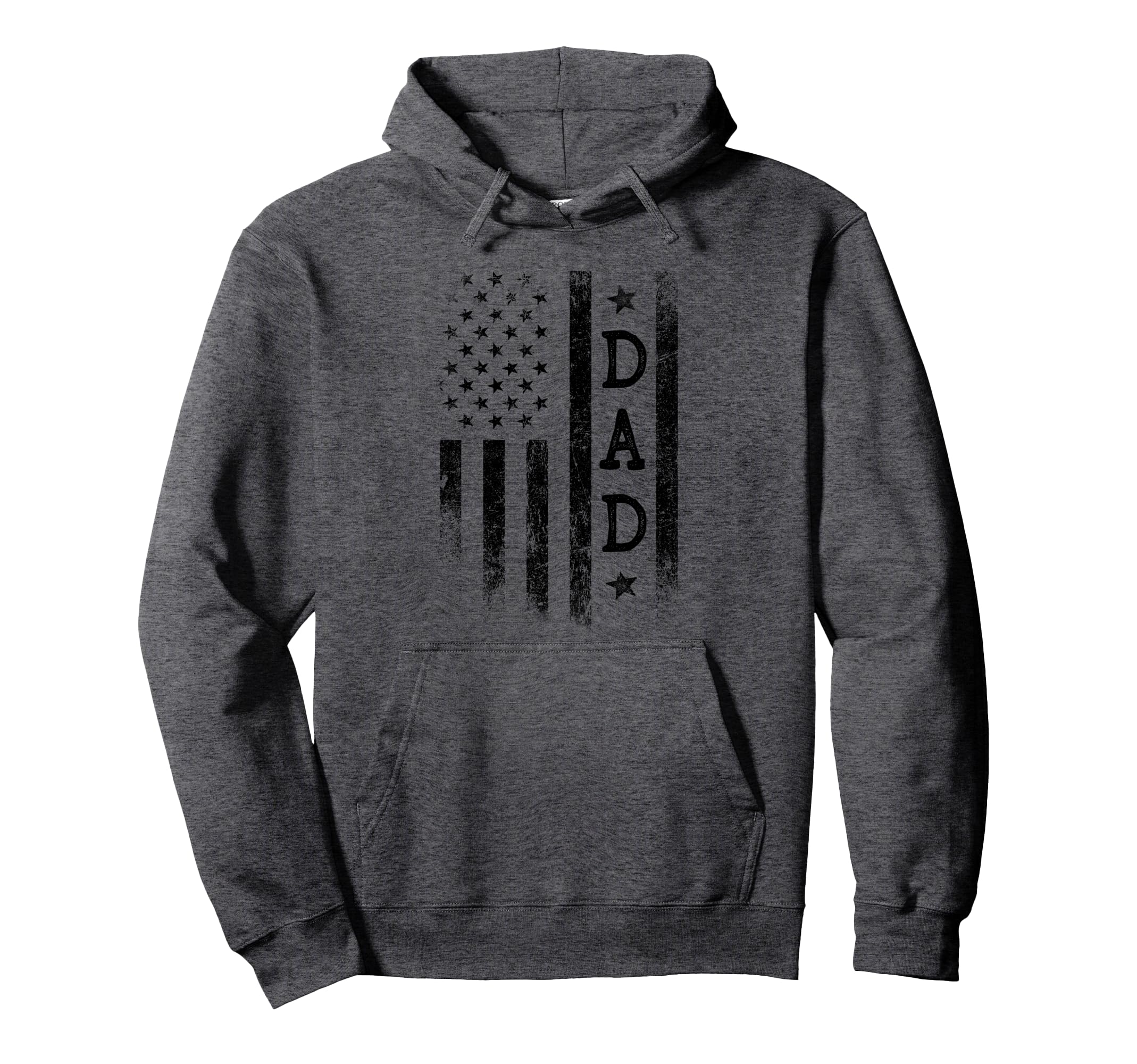 Dad Patriotic American Usa Flag Fathers Hoodie - Novelty Apparel Unisex - T-Shirt, Sweatshirt, Hoodie