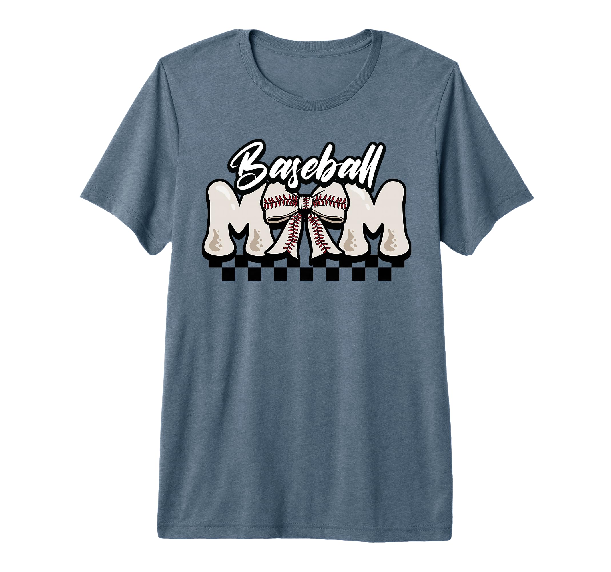 Baseball Mom Mothers Day Coquette Bow Mama T-Shirt - Trendy Graphic Unisex - T-Shirt, Sweatshirt, Hoodie