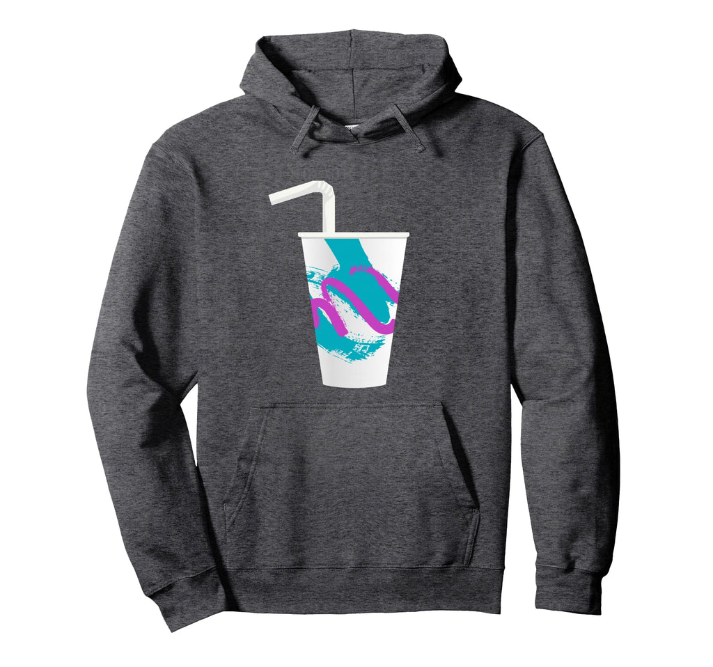 90S Soda Cup Vaporwave Aesthetic Hoodie - Custom Art Print for Adults - T-Shirt, Sweatshirt, Hoodie