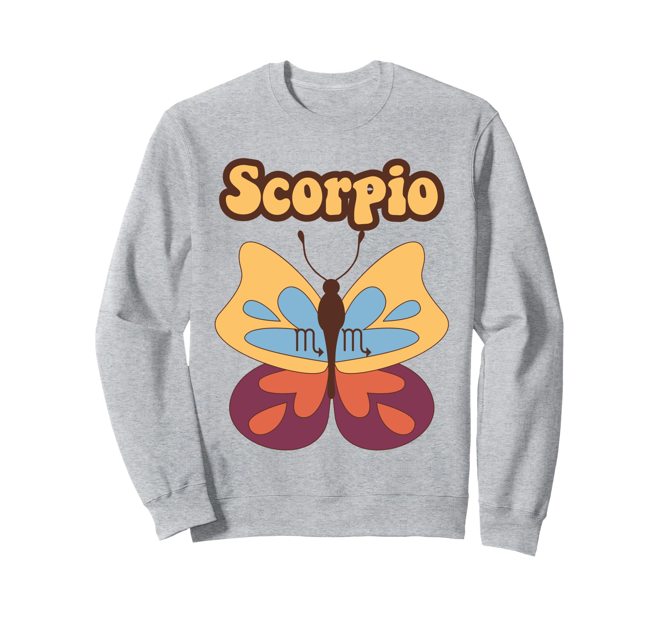 Scorpio Zodiac Butterfly Boho Sweatshirt - Aesthetic Graphic Unisex - T-Shirt, Sweatshirt, Hoodie